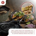 8-Inch Cast Iron Tortilla Press for Homemade Tortillas