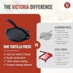 8-Inch Cast Iron Tortilla Press for Homemade Tortillas