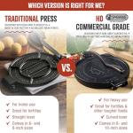 8-Inch Cast Iron Tortilla Press for Homemade Tortillas