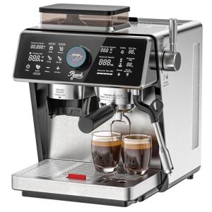 Dual Boiler Semi-Automatic Espresso Machine with Grinder