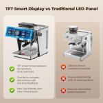 Dual Boiler Semi-Automatic Espresso Machine with Grinder