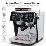 Dual Boiler Semi-Automatic Espresso Machine with Grinder