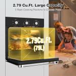 24 Inch Built-in Electric Wall Oven with 5 Functions