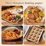 300 Pcs Unbleached Parchment Paper Baking Sheets