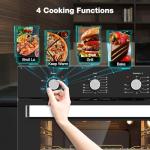 24 Inch Built-in Electric Wall Oven with 5 Functions