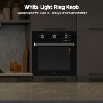 24 Inch Built-in Electric Wall Oven with 5 Functions