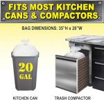Heavy Duty Kitchen Compactor Bags with Fresh Scent