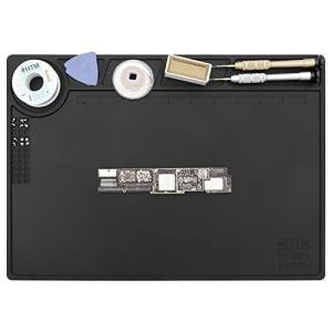 Black Silicone Heat Resistant Repair Mat for Electronics