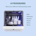 GarveeHome Compact Portable Countertop Dishwasher
