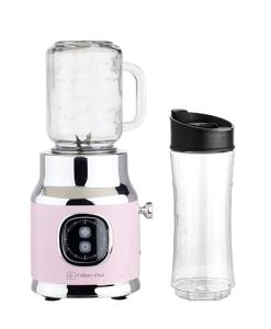 Retro Pink Smoothie Maker with Mason Jar 300W