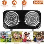 2000W Double Burner Electric Hot Plate for Cooking