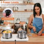 2000W Double Burner Electric Hot Plate for Cooking