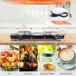 2000W Double Burner Electric Hot Plate for Cooking