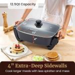 Elite Gourmet 15" Electric Skillet with Non-stick Surface