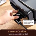 Elite Gourmet 15" Electric Skillet with Non-stick Surface