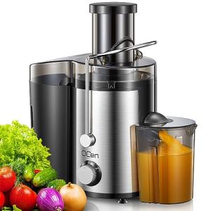 Qcen 800W Centrifugal Juicer with Wide Feed Chute
