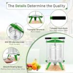 15L Mosakar Stainless Steel Fruit Press for Juicing