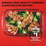 Pyrex Basics 3-Pack Glass Baking Dishes with Lids