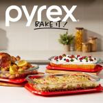 Pyrex Basics 3-Pack Glass Baking Dishes with Lids