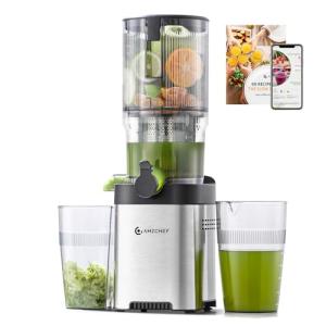 AMZCHEF Cold Press Juicer with Large Feed Chute