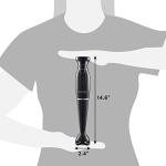 Elite Gourmet 300W Immersion Hand Blender with Detachable Blades