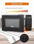 Commercial Chef 0.7 Cu Ft Microwave, 700W Black