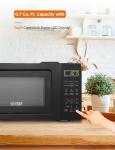 Commercial Chef 0.7 Cu Ft Microwave, 700W Black