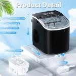 Portable Countertop Ice Maker with Self-Cleaning Feature