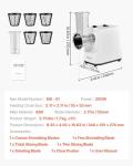 VEVOR Electric Cheese Grater and Salad Shooter