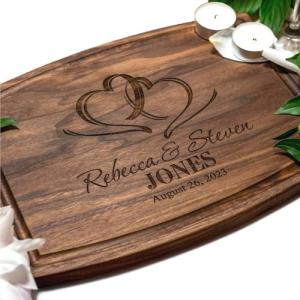 Engraved Personalized Cutting Board for Couples