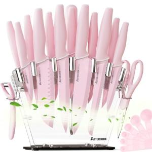 22-Piece German Stainless Steel Kitchen Knife Set