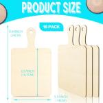 16 Pack Wooden Cutting Boards with Handles