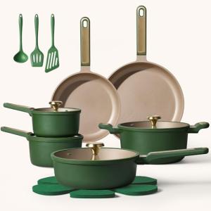 CAROTE 18-Piece Nonstick Induction Cookware Set