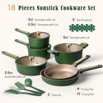 CAROTE 18-Piece Nonstick Induction Cookware Set