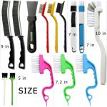 14-Piece Crevice Cleaning Brush Set for Kitchen and Bathroom