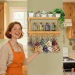 3-Tier Herb Drying Rack with Gift Tags & Twine
