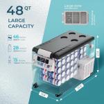 EUHOMY 12V Portable Electric Cooler, 48QT