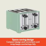 BELLA 4-Slice Toaster with Extra Wide Slots