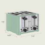 BELLA 4-Slice Toaster with Extra Wide Slots