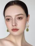 Handmade Rhinestone Cooking Utensils Earrings Gift
