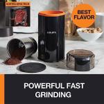 KRUPS Silent Vortex Electric Coffee Grinder - Black