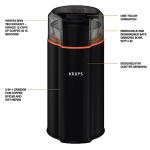 KRUPS Silent Vortex Electric Coffee Grinder - Black