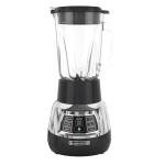 BLACK+DECKER Quiet Stainless Steel Blender with Glass Cup