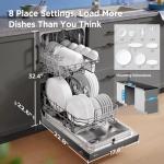 Midea Built-in Dishwasher with 8 Place Settings