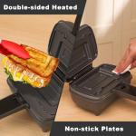 UVFAST Mini Sandwich Maker with Non-Stick Plates