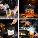 Rechargeable Electric Whiskey Smoker Kit with Wood Chips