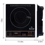 Duxtop 1800W Portable Induction Burner, Silver