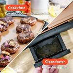 BELLA Ceramic Titanium Electric Griddle for 10 Eggs