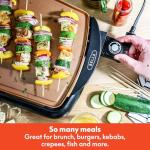 BELLA Ceramic Titanium Electric Griddle for 10 Eggs