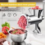 Manual Meat Grinder for Homemade Sausage and Burgers